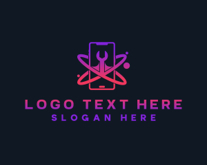 Cyberspace - Cyber Tech Phone logo design