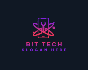 Cyber Tech Phone logo design