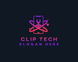 Cyber Tech Phone logo design