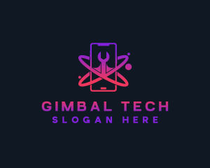 Cyber Tech Phone logo design