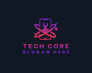 Cyber Tech Phone logo design