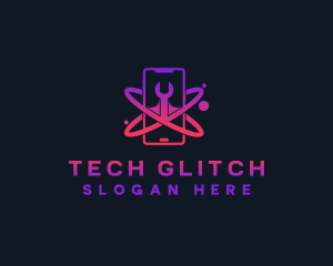 Cyber Tech Phone logo design