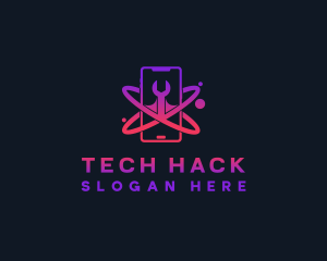 Cyber Tech Phone logo design