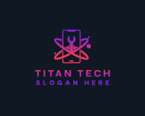 Cyber Tech Phone logo design