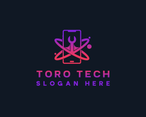 Cyber Tech Phone logo design