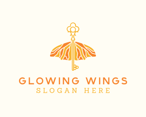 Elegant Wings Key logo design