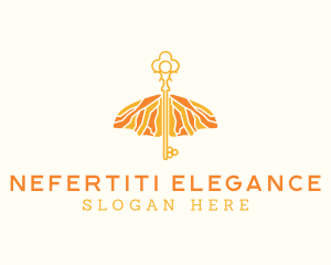 Elegant Wings Key logo design