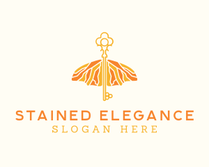 Elegant Wings Key logo design