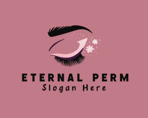 Perm - Eyelash Beauty Salon logo design