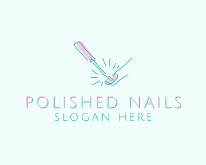 Nail - Nail Salon Wellness Spa logo design