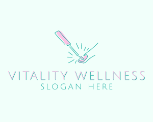 Wellness - Nail Salon Wellness Spa logo design