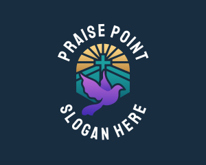 Praise - Dove Sacred Church logo design