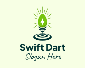 Electric Lamp Dart Lighting logo design