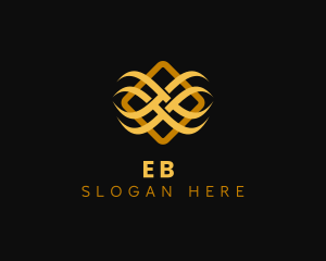 Gold - Luxury Wave Pattern logo design