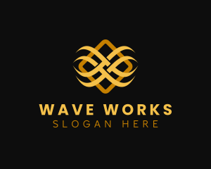 Luxury Wave Pattern logo design