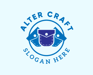 Blue Pocket Tailoring  logo design