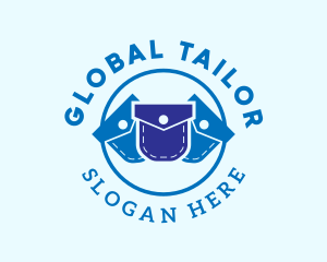 Blue Pocket Tailoring  logo design