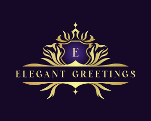 Luxury Royalty Crest Decorative logo design