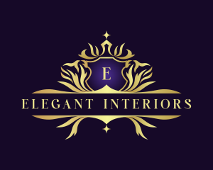 Luxury Royalty Crest Decorative logo design