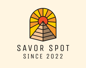 Sun Pyramid Tourism  logo design