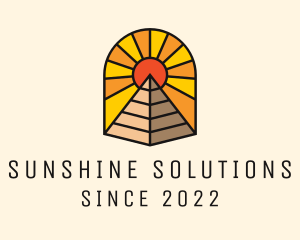 Sun Pyramid Tourism  logo design