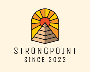 Sunshine - Sun Pyramid Tourism logo design