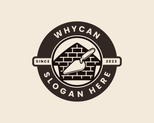 Bricklaying - Brick House Construction logo design