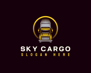 Freight Truck Logistics logo design