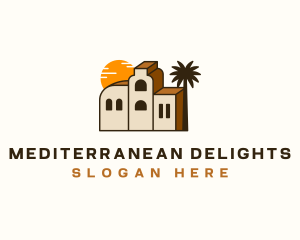 Mediterranean - Residential Tropical Villa logo design