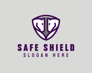 Medieval Horse Shield logo design