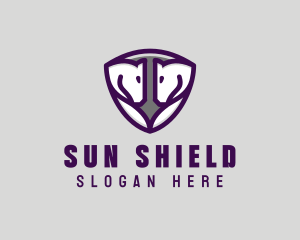 Medieval Horse Shield logo design