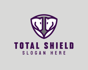 Medieval Horse Shield logo design