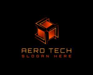 Tech Box Cube logo design