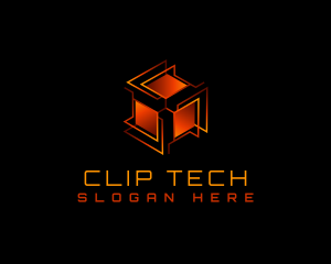 Tech Box Cube logo design