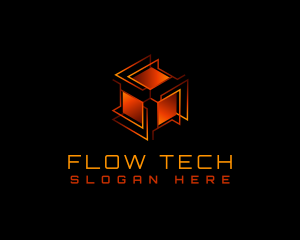 Tech Box Cube logo design