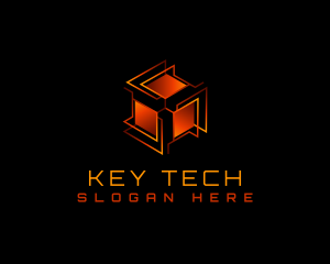 Tech Box Cube logo design