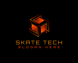 Tech Box Cube logo design