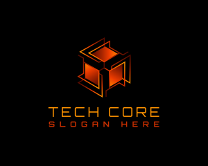 Tech Box Cube logo design