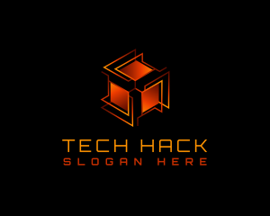 Tech Box Cube logo design