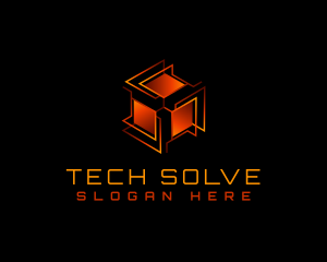 Tech Box Cube logo design