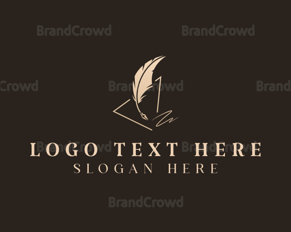 Feather Quill Pen Logo