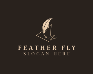 Feather Quill Pen logo design