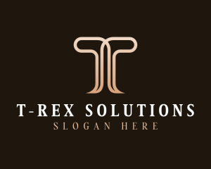 Professional Company Letter T logo design