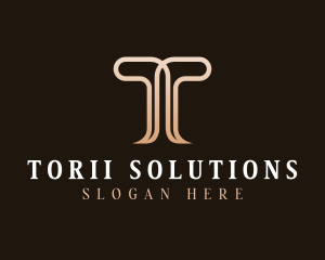 Professional Company Letter T logo design