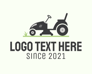 Garden Tool - Grass Lawn Mower logo design