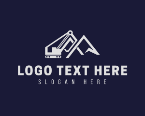 Loader - Mountain Heavy Machinery logo design