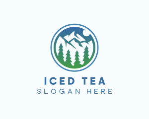 Ice Mountain Valley logo design