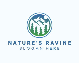 Ravine - Ice Mountain Valley logo design