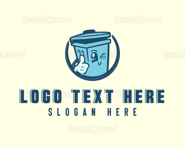 Rubbish Garbage Trash Bin Logo