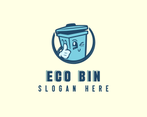 Bin - Rubbish Garbage Trash Bin logo design
